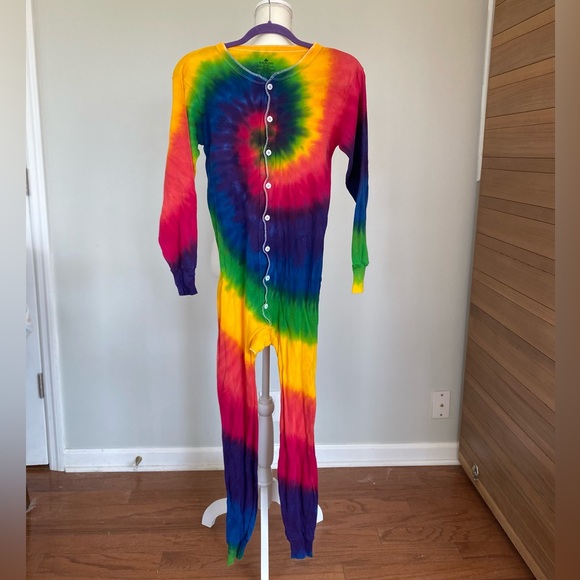 indera Underwear & Socks Indera Rainbow Tie Dye Long John Union